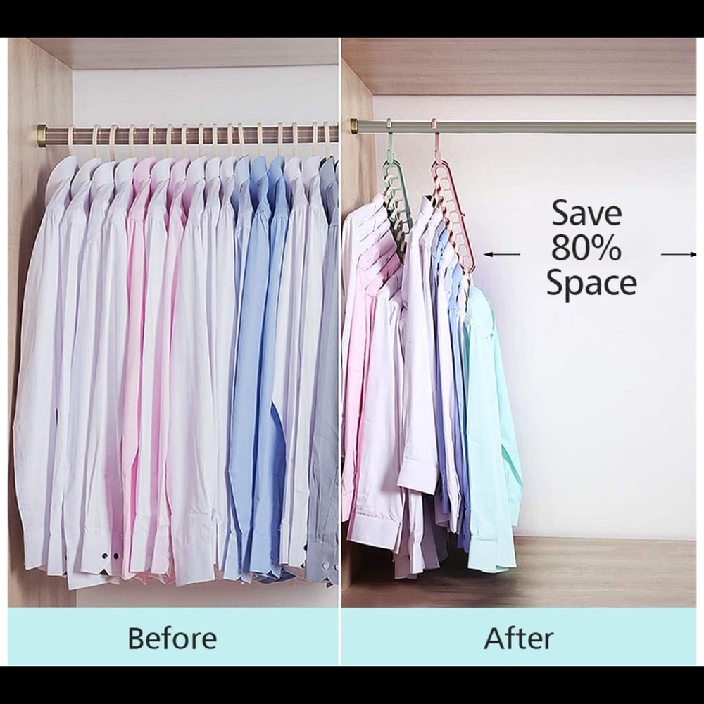 4 pcs closet hanger 360 degree
